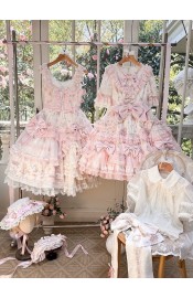 Mademoiselle Pearl Wishes Of Blooming Flowers Blouse JSK and OP(Reservation/Full Payment Without Shipping)